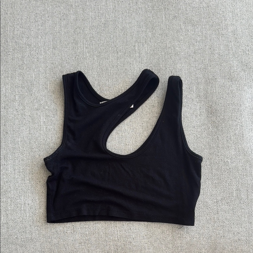 Emma & Sam Black Crop Top